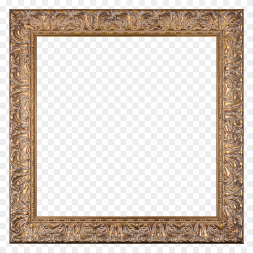1000x1000 Espana Gold Frame Picture Frame, Rug, Wood HD PNG Download