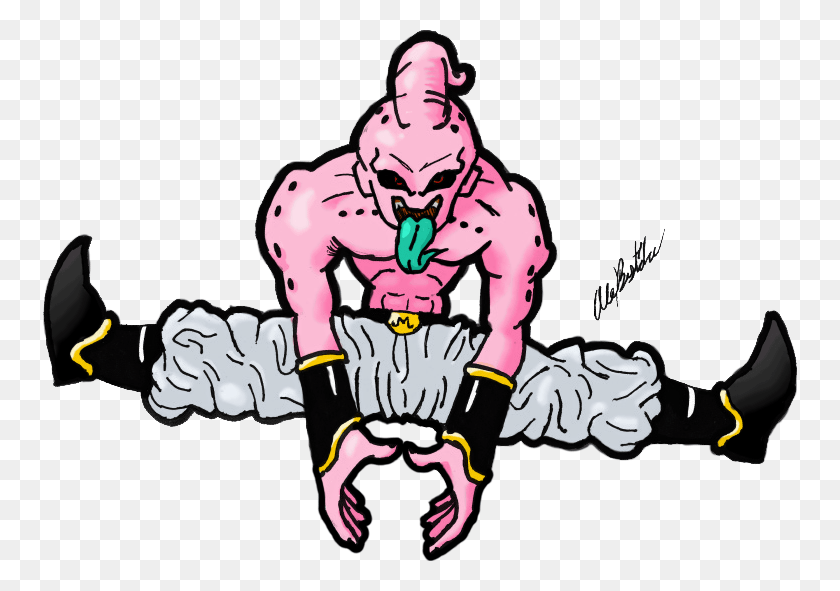 755x531 Especially Kid Buu Maybe I Will Dedicate Some Time Dragon Ball Z Kid Buu, Graphics, Hand HD PNG Download