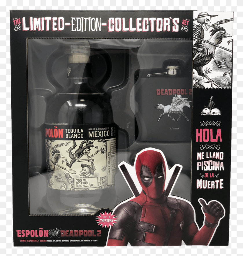 868x920 Espolon Tequila Blanco Deadpool 2 Edition In Box Espolon Tequila Deadpool, Advertisement, Poster, Flyer HD PNG Download