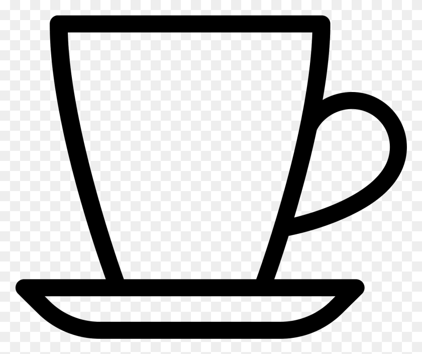 1463x1208 Чашка Кофе Эспрессо Значок Кофе Черно-Белый Символ, Серый, Мир Варкрафта Png Скачать