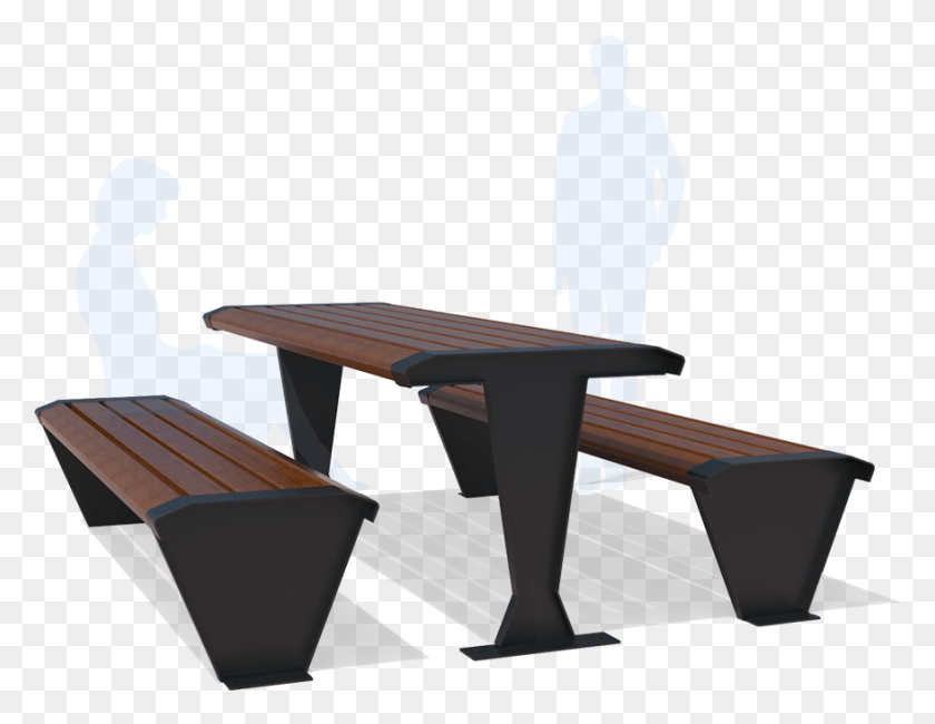 877x664 Essence Model Picnic Table For Public Spaces Essenza Coffee Table, Furniture, Tabletop, Chair HD PNG Download