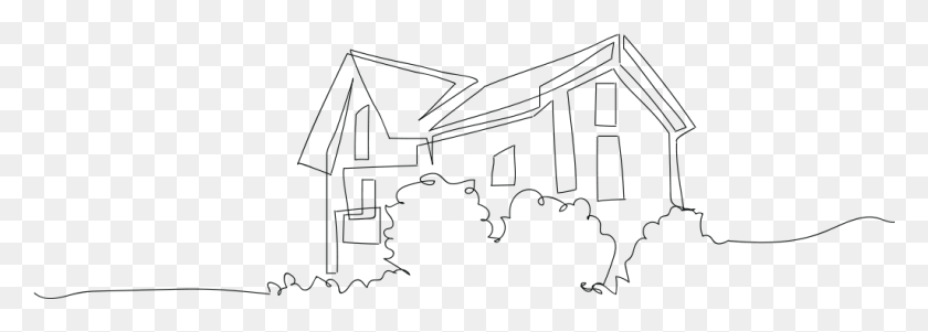 1025x318 Estates Sketch House, Housing, Building, Outdoors HD PNG Download