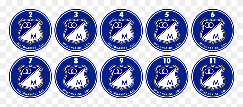 1349x539 Este O Millonarios Da Colmbia Emblema, Logotipo, Símbolo, Marca Registrada Hd Png