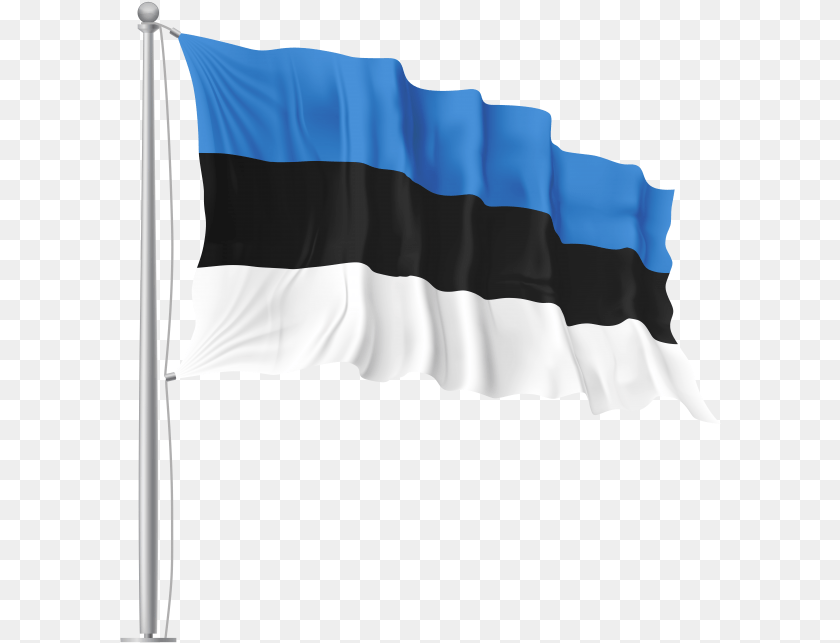 Estonia Waving Flag, Person PNG