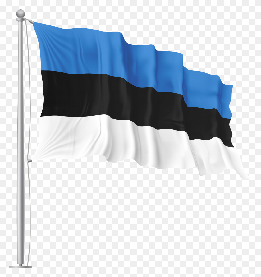 7390x7882 Estonia Waving Flag Image, Flag, Symbol, American Flag HD PNG Download