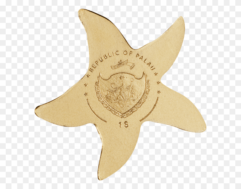 600x600 Estrella De Mar Dorada Cit Coin Invest Trust Ag Coin, Symbol, Logo, Trademark HD PNG Download