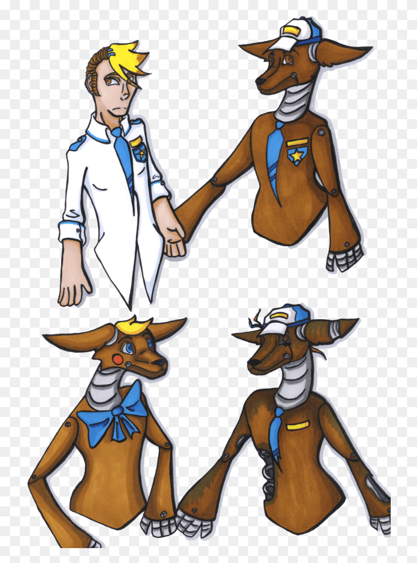 734x1074 Ethan And Doggy By Gaarasabla Cartoon, Person, Human, Doctor HD PNG Download