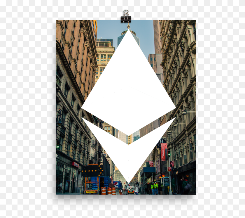 529x686 Ethereum City Poster Emblem, Downtown, Urban, Building HD PNG Download