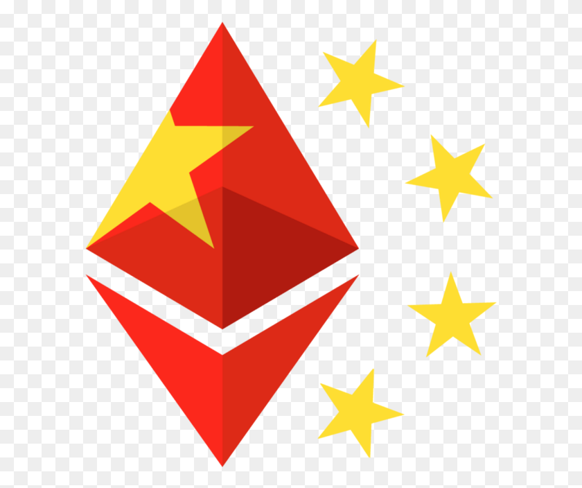 596x644 Ethereum Growing Exponentially In China Ethereum China, Star Symbol, Symbol, Triangle HD PNG Download