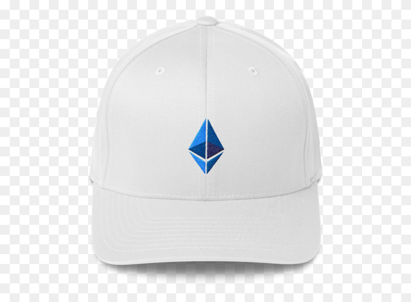 486x558 Ethereum Logo Flexfit Structured Cap Baseball Cap, Clothing, Apparel, Hat HD PNG Download