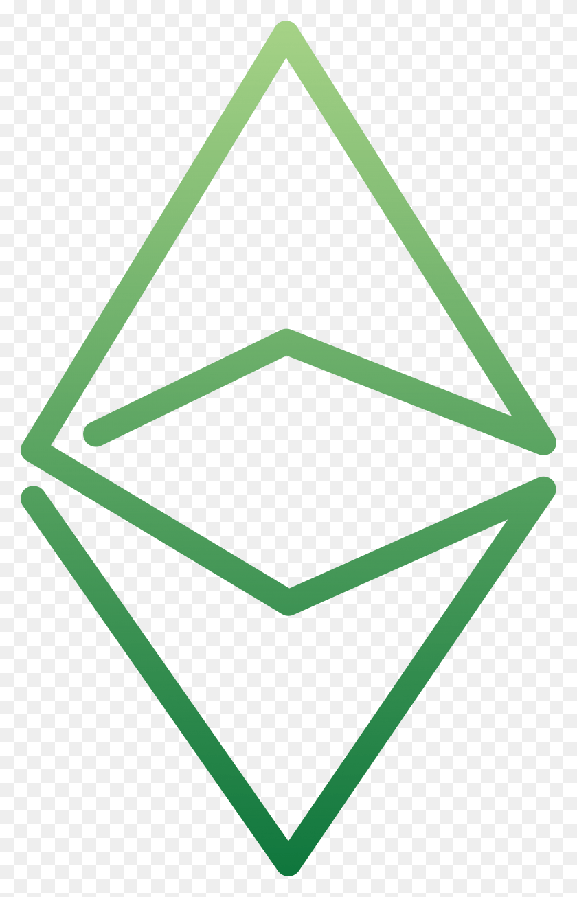 3128x5000 Ethereum Logo Green Triangle, Symbol, Star Symbol HD PNG Download