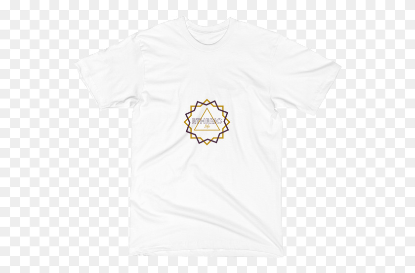 546x494 Etheric Life Dual Starburst Logo Tshirt White, Clothing, Apparel, T-shirt HD PNG Download