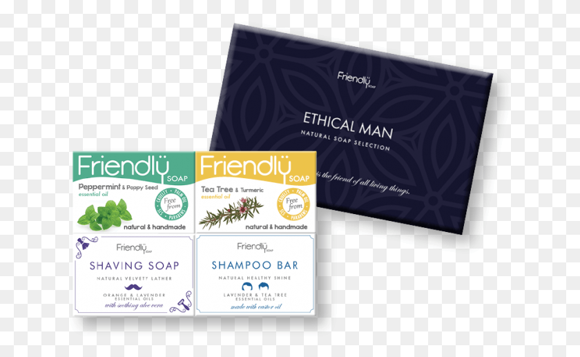642x457 Ethical Man Gift Box Soap Friendly Soap, Text, Paper, Business Card HD PNG Download