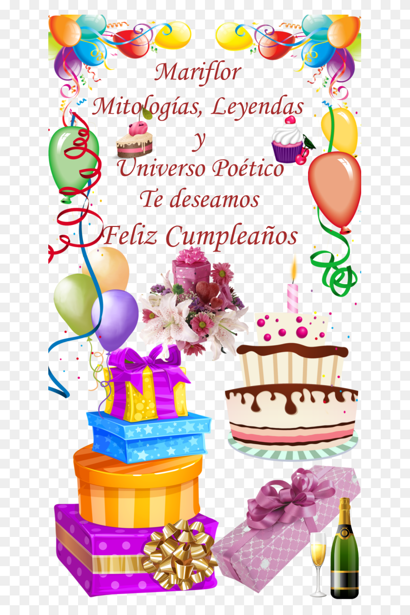 641x1200 Etiquetas Happy Birthday Gift Boxes, Birthday Cake, Cake, Dessert HD PNG Download