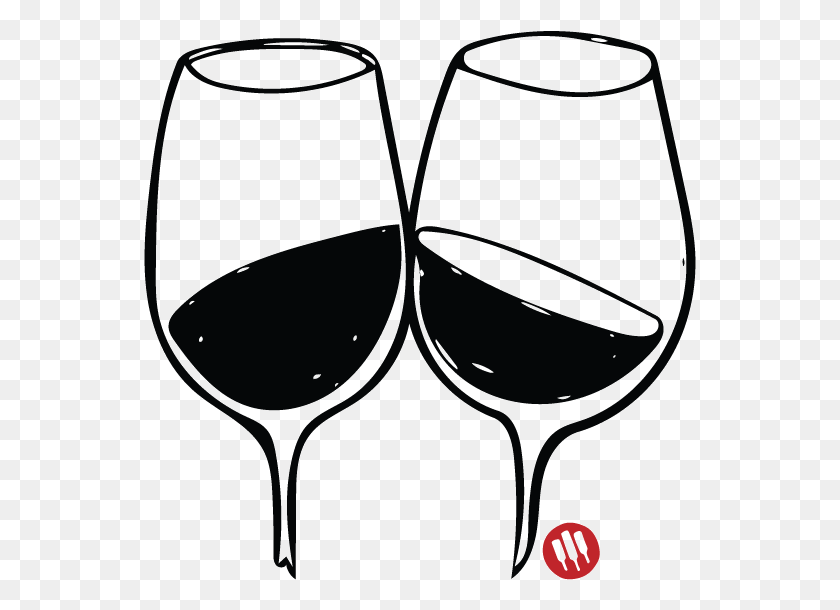 553x550 Etiquette Tips To Master Grape Adventure Wine Glass Black And White, Glass, Wine, Alcohol HD PNG Download