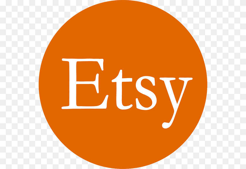 576x576 Etsy Logo Etsy Circle Logo, Disk, Text Transparent PNG