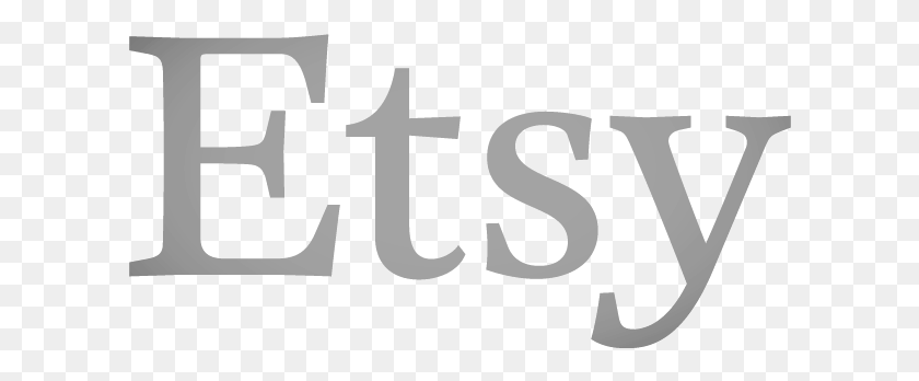 606x288 Etsy White Logo, Текст, Слово, Символ Hd Png Скачать