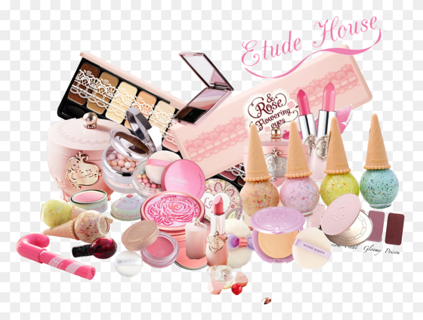907x669 Etude House Makeup By Neko Alieth D7x6hsx Nail Polish, Food, Cream, Dessert HD PNG Download