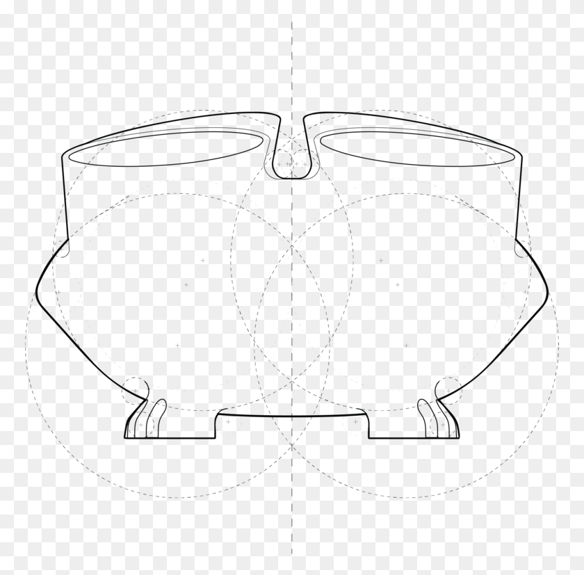 771x767 Euclidian Drawings Low Web 05 Sketch, Cooktop, Indoors, Bowl HD PNG Download