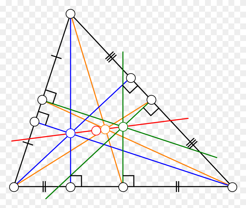 1156x964 Descargar Png / La Línea De Euler La Línea De Un Triángulo De Euler Png