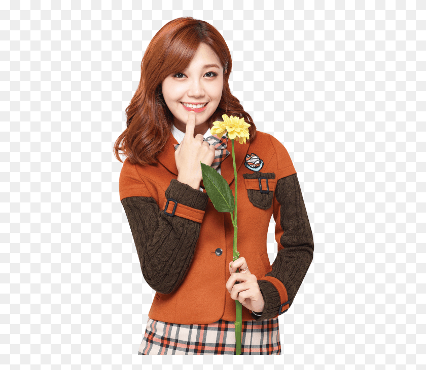 403x671 Eunji Sunflower, Clothing, Apparel, Person HD PNG Download