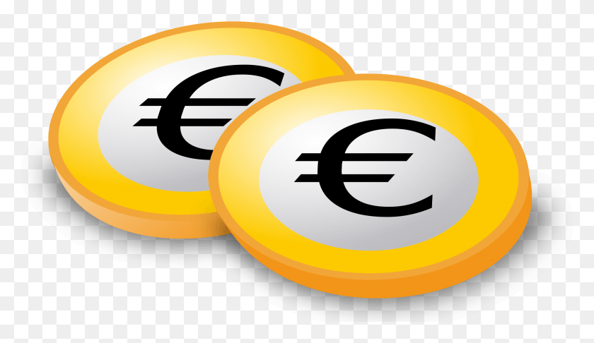 2376x1300 Euro Clipart Euro Coins Cartoon, Plant, Food, Fruit HD PNG Download