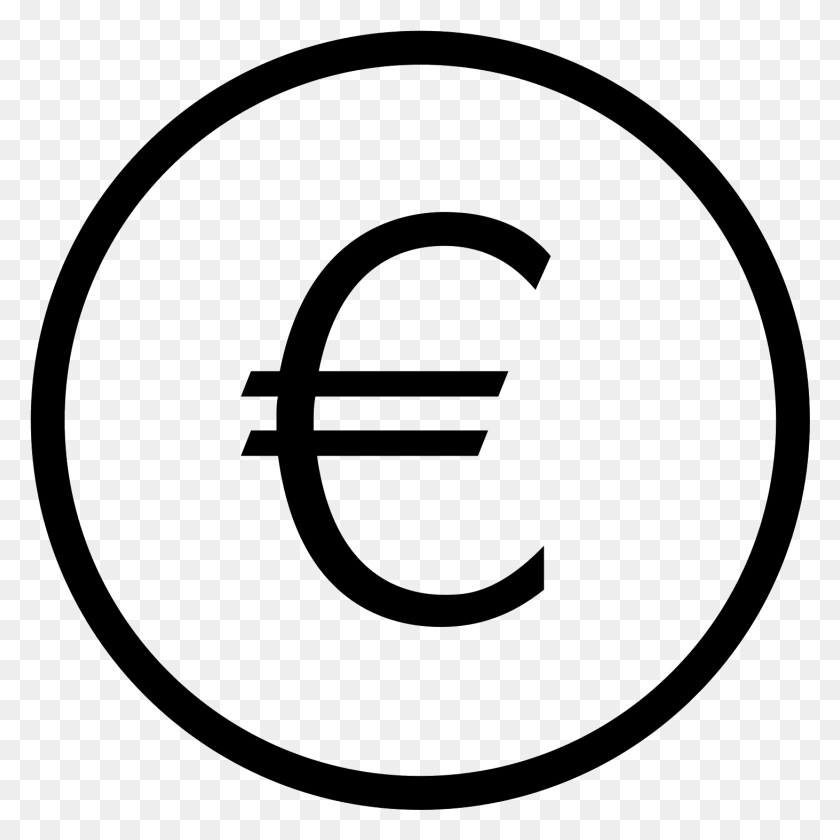1462x1462 Euro Symbol Dollar Sign Line Icon, Gray, World Of Warcraft HD PNG Download