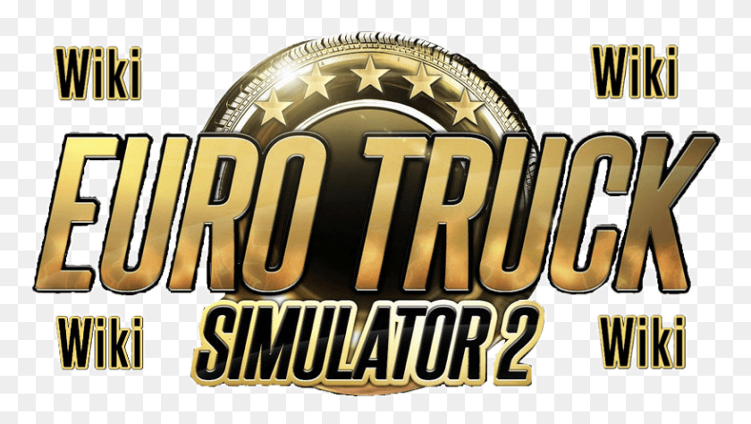 815x433 Descargar Png Euro Truck Simulator 2 Final Logo Euro Truck Simulator Logo, Word, Símbolo, Marca Registrada Hd Png