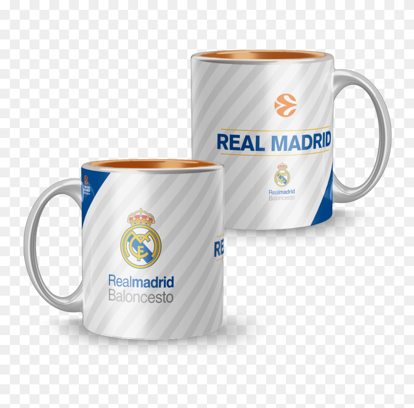 769x768 Descargar Png Euroleague Real Madrid Taza De Café Real Madrid, Taza De Café, Lata Hd Png