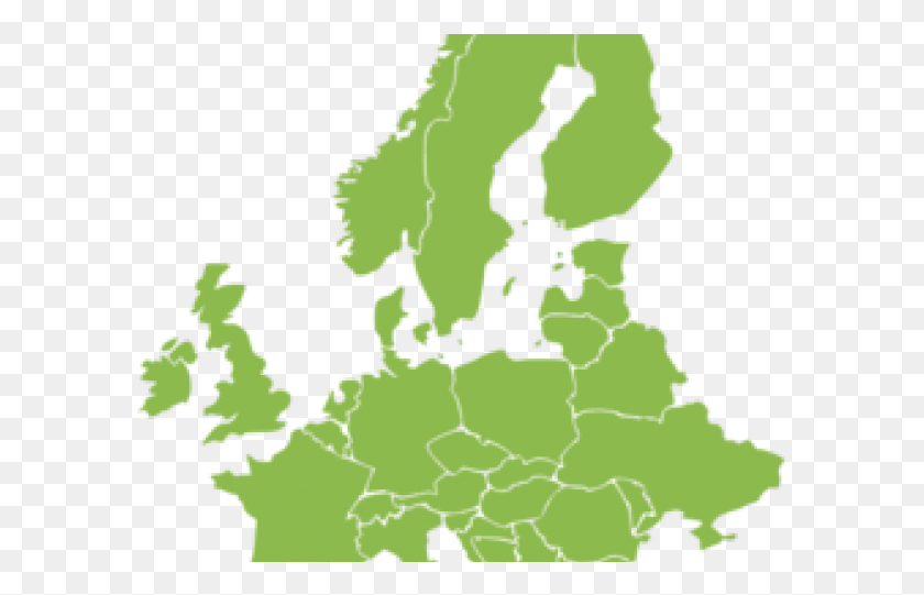 592x481 Europe Map Free Svg, Green, Plot, Diagram HD PNG Download