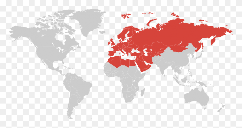 1017x502 Europe Middle East Russia And Cis Soviet Union On The World Map, Map, Diagram, Plot HD PNG Download