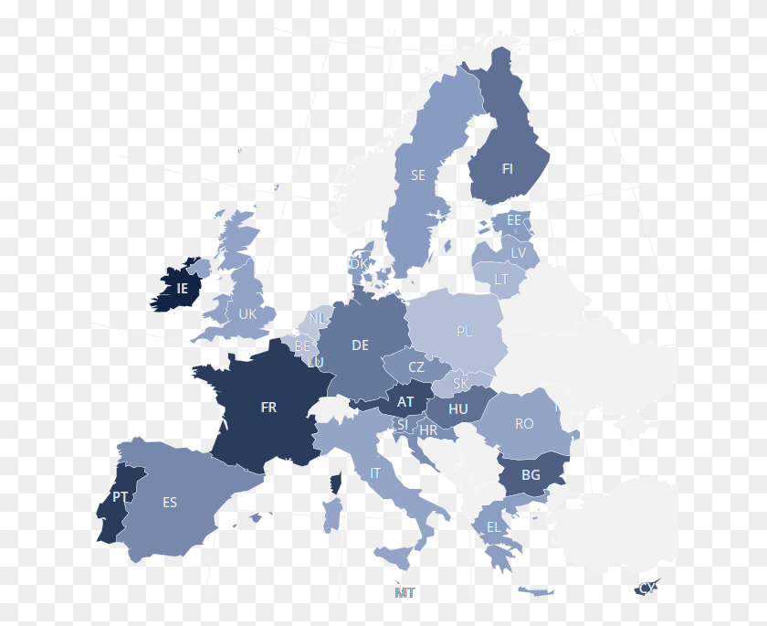 647x625 Descargar Png / Mapa De La Unión Europea Hd Png