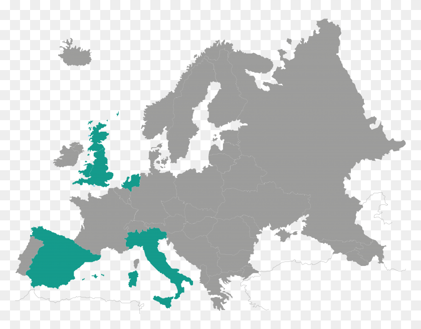 7433x5691 Europe Zone 1 And, Map, Diagram, Plot HD PNG Download