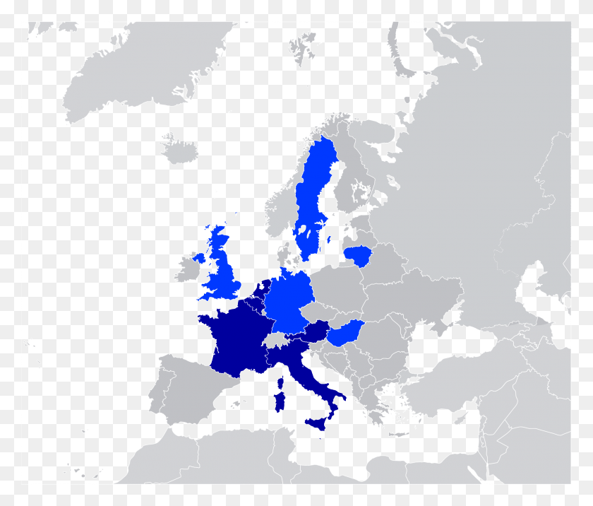 2045x1720 European Alliance For Freedom Countries In The Eu 2019, Map, Diagram, Plot HD PNG Download