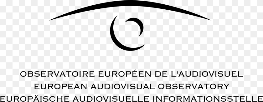 2191x853 European Audiovisual Observatory Logo, Gray PNG