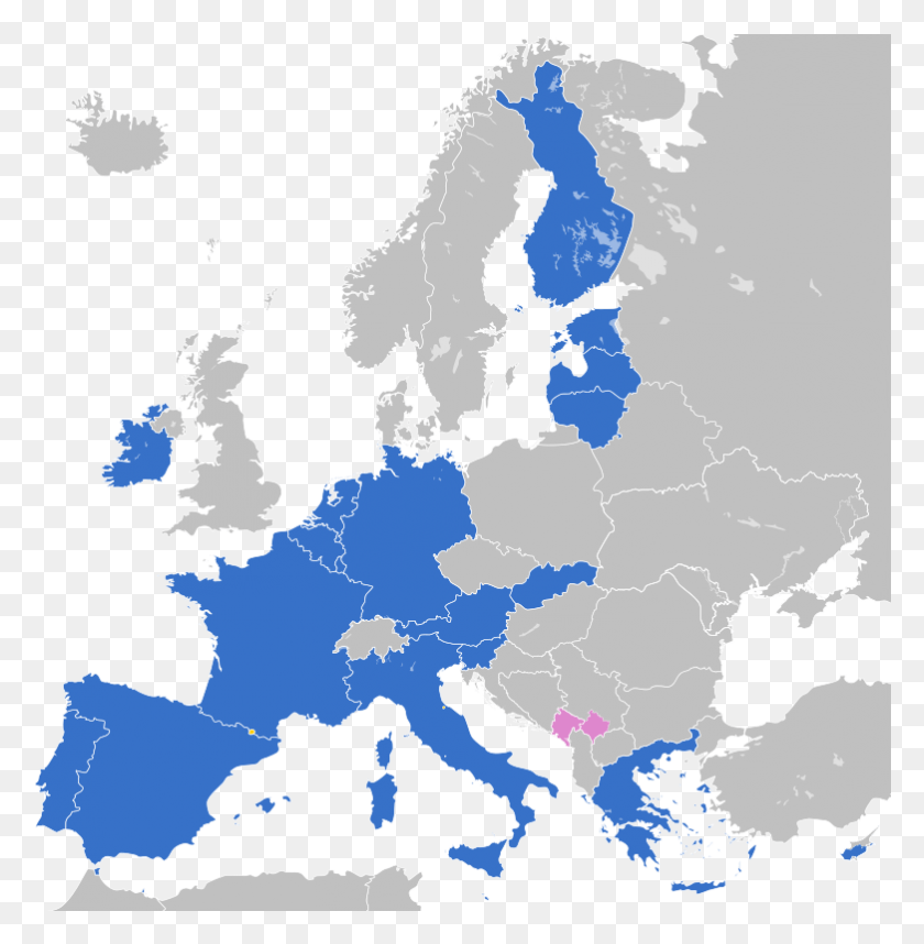 782x801 Еврозона Внутренний Svg Религии В Европе 2018, Карта, Диаграмма, Сюжет Hd Png Скачать