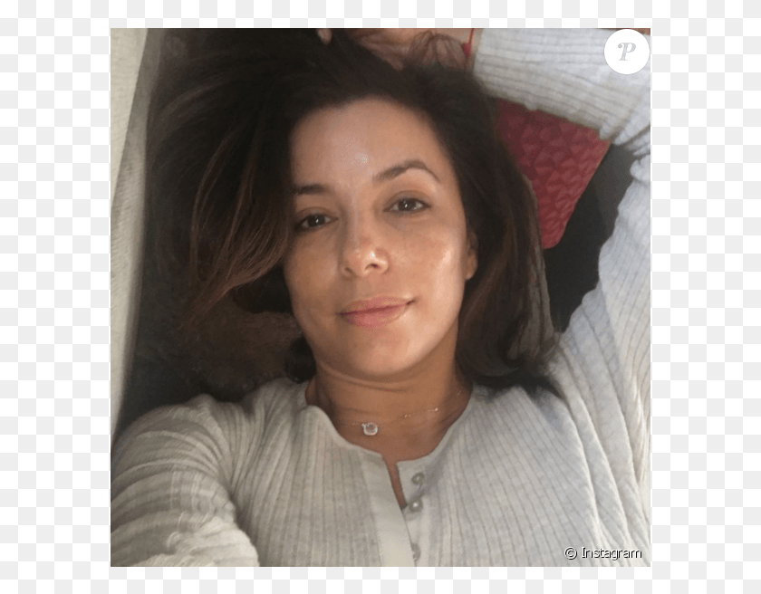 597x596 Eva Longoria No Make Up Selfie, Face, Person, Human HD PNG Download