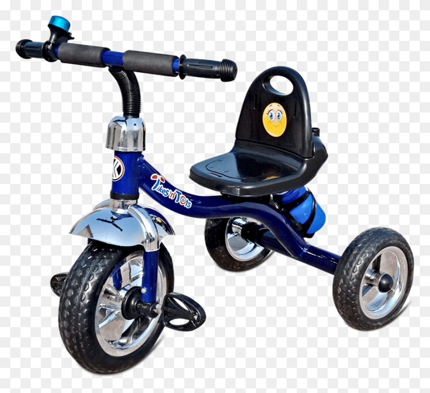 876x797 Eva Tricycle Blue Tricycle, Wheel, Machine, Vehicle HD PNG Download