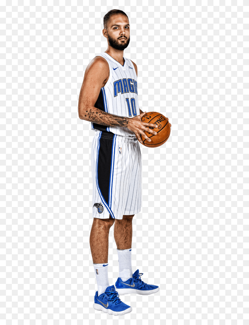 316x1039 Evan Fournier Association Jersey Board Short, Person, Human, People HD PNG Download