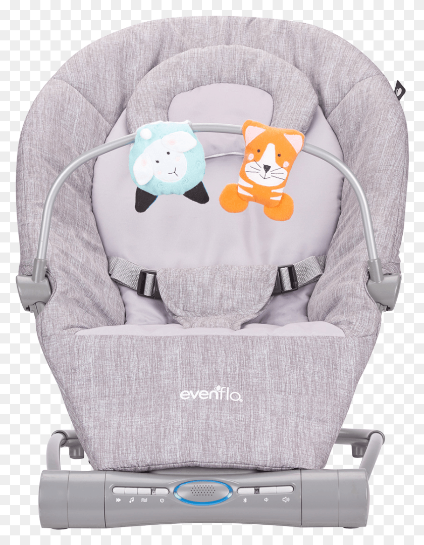 837x1094 Evenflo Lyric Musical Bouncer, Furniture, Cushion, Car Seat HD PNG Download