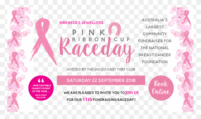 1920x1080 Event Centre Pink Ribbon Cup Raceday, Flyer, Poster, Paper Descargar Hd Png