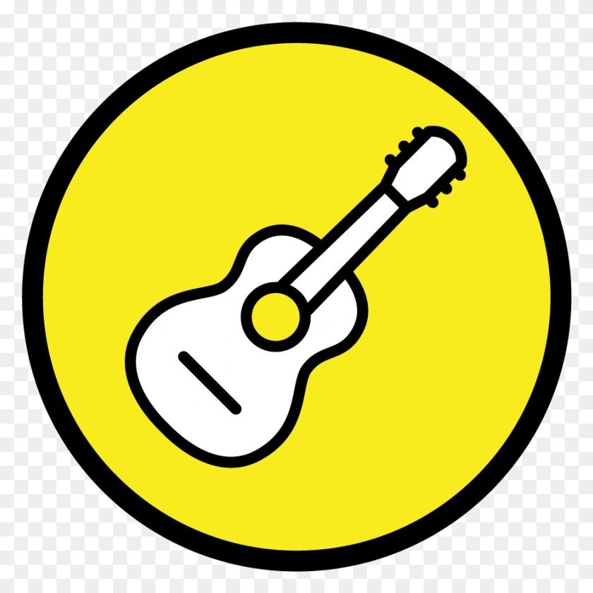 877x877 Descargar Png Iconos De Eventos 04 Dibujar Una Guitarra Fácil, Actividades De Ocio, Instrumento Musical, Bajo Hd Png