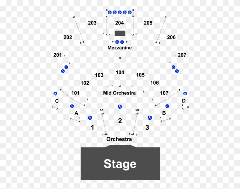 485x602 Event Info Ovation Hall Ocean Resort Seating Chart, Gauge, Electronics, Tachometer HD PNG Download