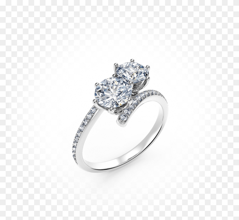 967x883 Ever Us Two Stone Diamond Ring Pre-Compromiso Anillo, Anillo, Joyas, Accesorios Hd Png