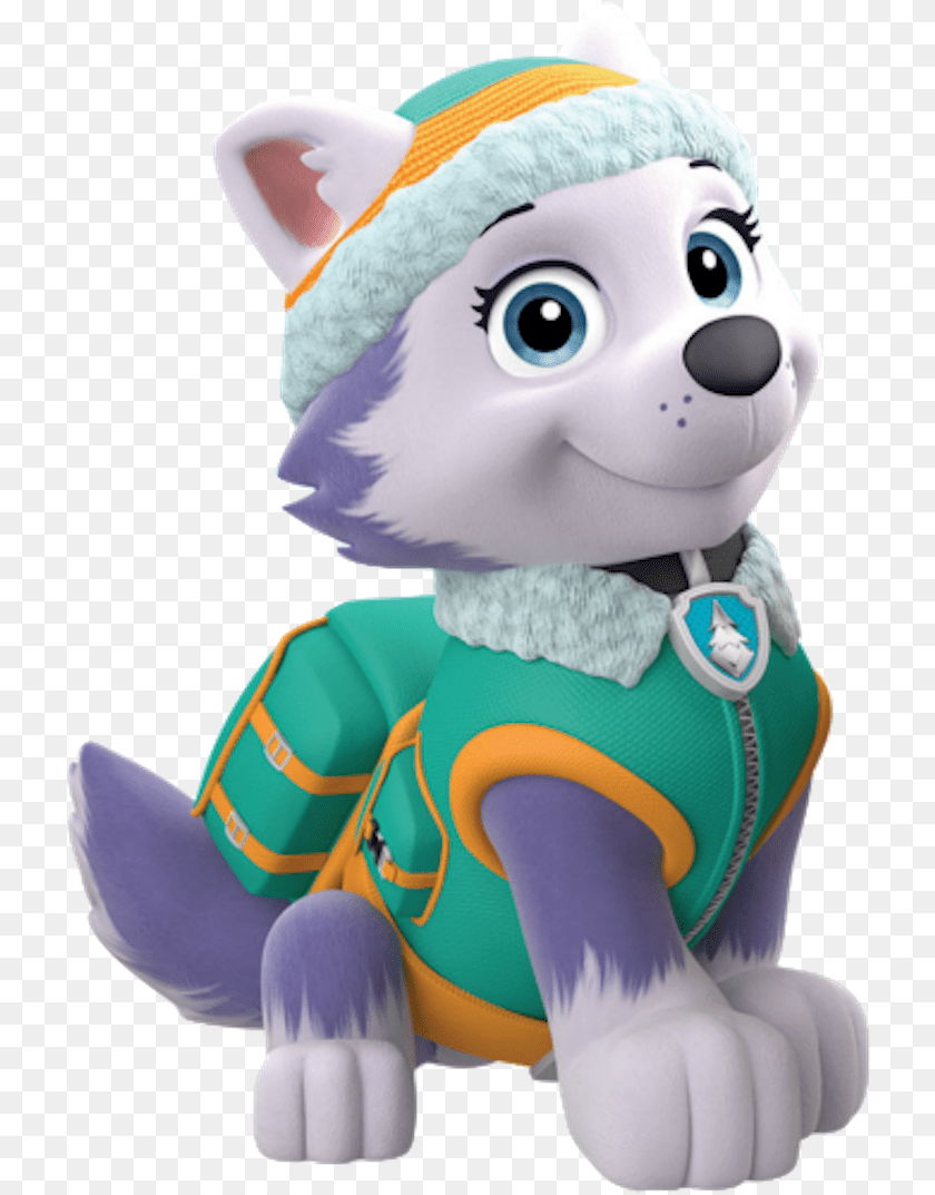 725x1073 Everest Paw Patrol Breed, Plush, Toy, Face, Head Sticker PNG