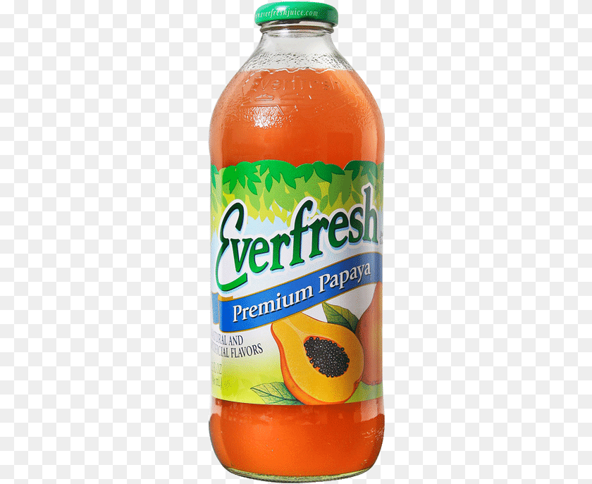 Everfresh Papaya Plastic Bottle, Food, Ketchup, Beverage, Juice Transparent PNG
