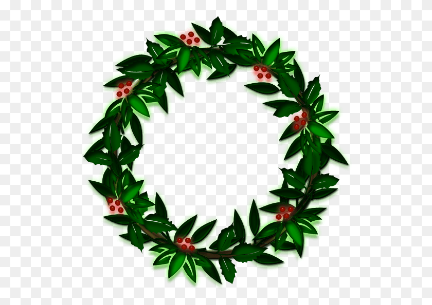 535x534 Evergreen Wreath Clipart Garland Wreath Clip Art, Green, Plant HD PNG Download