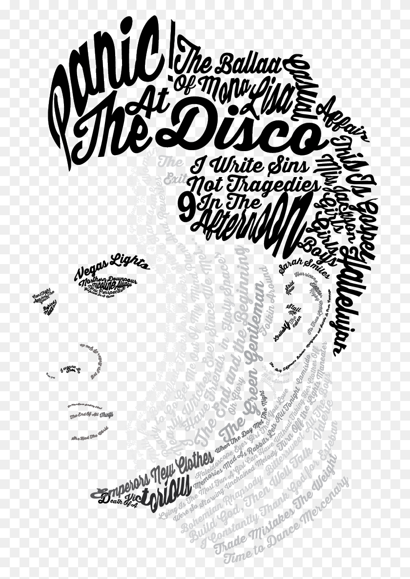 710x1124 Every Panic Song Put Together Into Brendon Urie39s Face Brendon Urie Lyrics Quote, Text, Skin, Person HD PNG Download