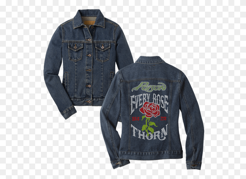 558x553 Every Rose Has Its Thorn Denim Jacket Every Rose Has Its Thorn Jacket, Clothing, Apparel, Pants HD PNG Download