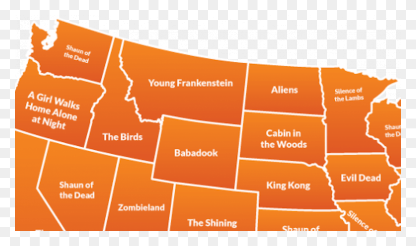 1170x658 Every State Most Popular Horror Movie2 Horror Movie For Every State, Paper, Text, Label HD PNG Download